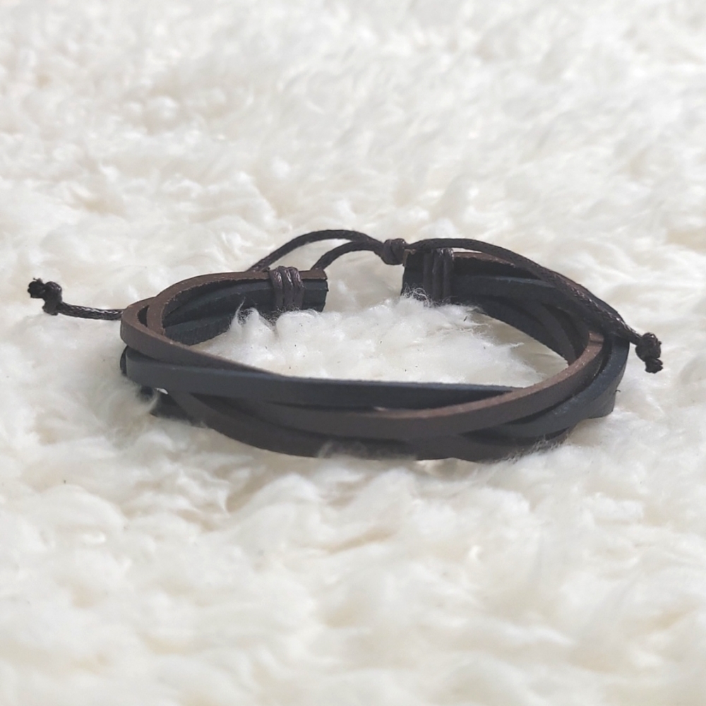 NEW - Handmade Leather Bracelet Cuff